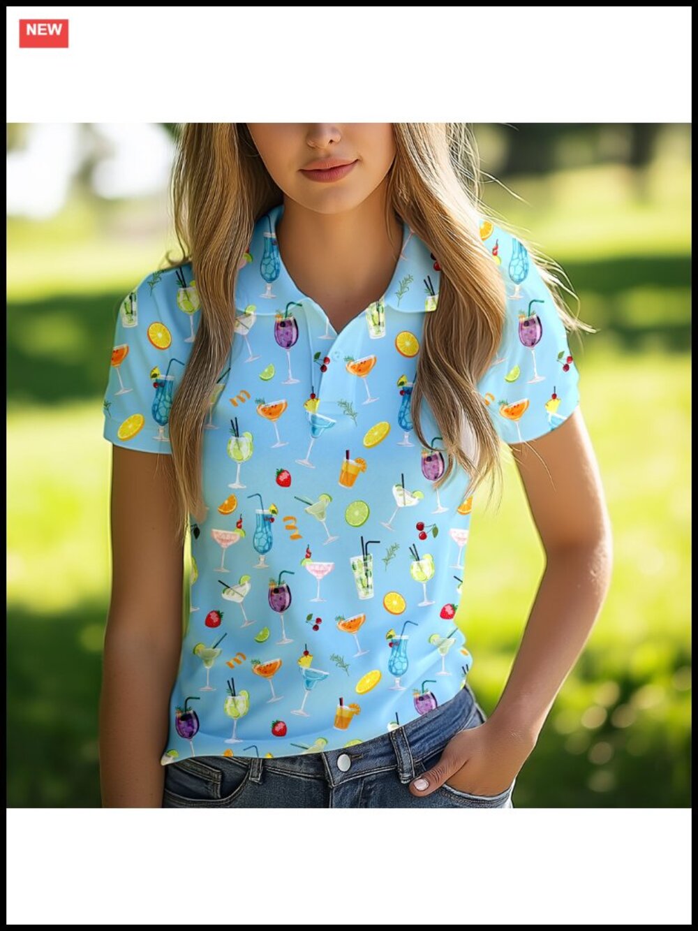 Womens Golf Polo Shirt Short Sleeve Quick Dry Athletic Tennis Top - Picture 6 of 6